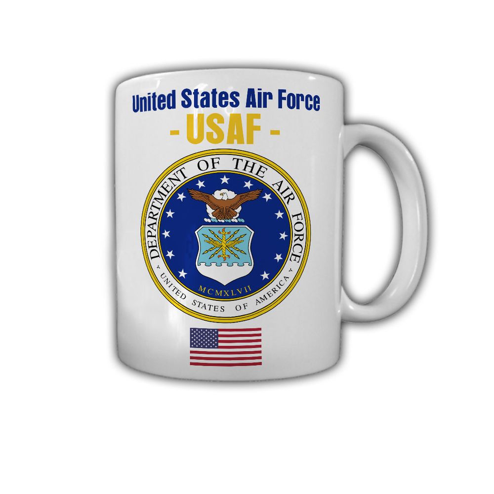 Tasse United States Air Force USAF Amerika Luftwaffe US Wappen Abzeichen #30124