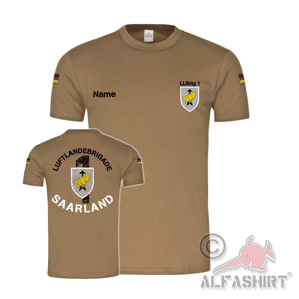 BW Tropen LLBrig 1 personalisierbar Saarland Bundeswehr Name #40184