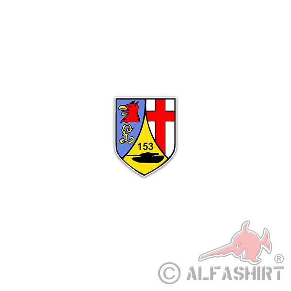 Sticker PzBtl 153 Panzerbataillon BW Army Panzer Division 5x7cm A3376