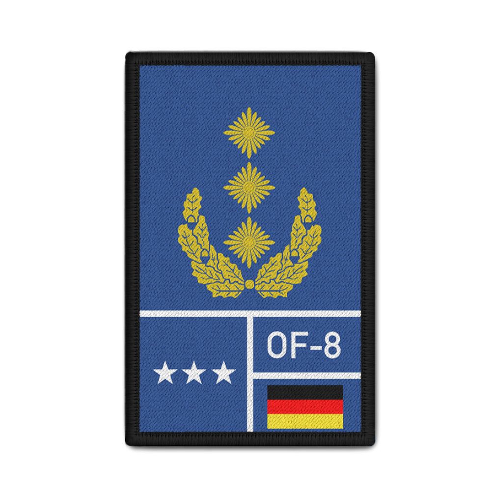 Rank Patch Bundeswehr Heer Luftwaffe Marine Navy Blau #BW-Patch