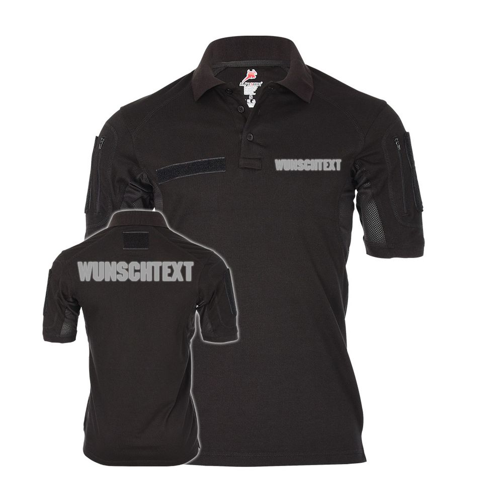 Tactical polo custom text Reflective ALFA commando soldier # 35423