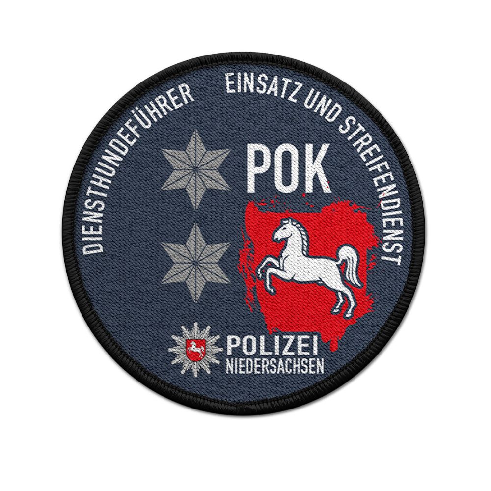 Patch Rund POK Polizei Niedersachsen Diensthundeführer Einsatz #47564