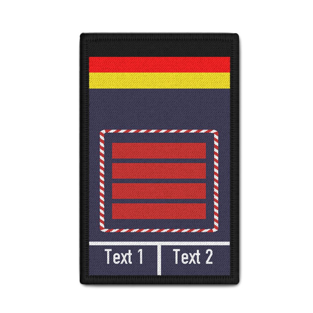 Rank Patch Feuerwehr Oberfeuerwehrmann ZUG NRW FW Feuer Brandwehr 9,8x6cm #33699