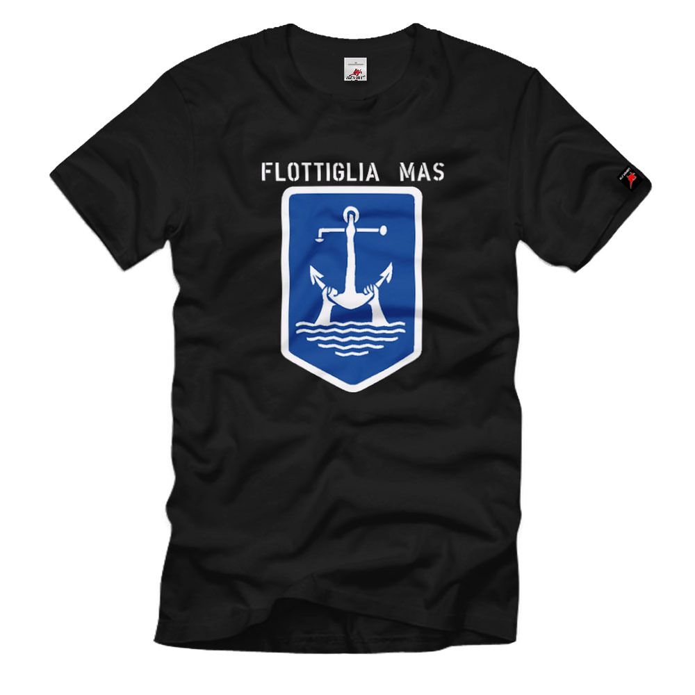 Flottiglia Mas Italian Navy Badge Coat of Arms Patch WW - T Shirt #2806