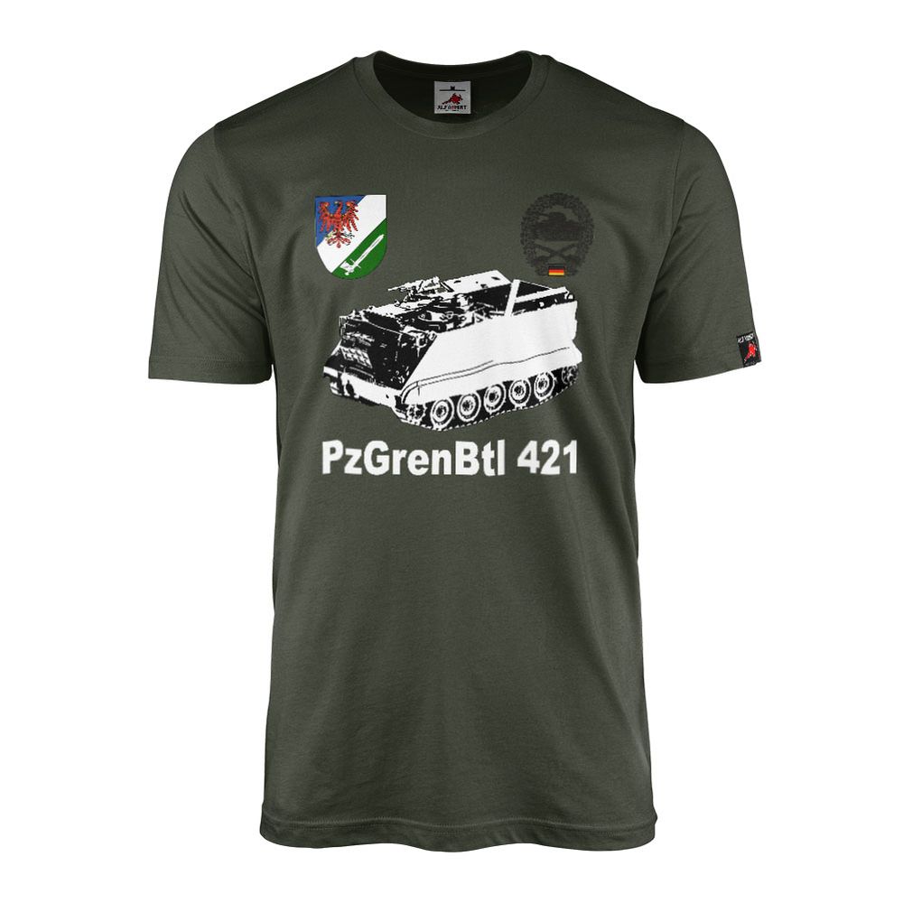 T-Shirt 6. Kompanie Panzergrenadierbataillon PzGrenBtl 421 Barettabzeichen M113 Grenadier #46720