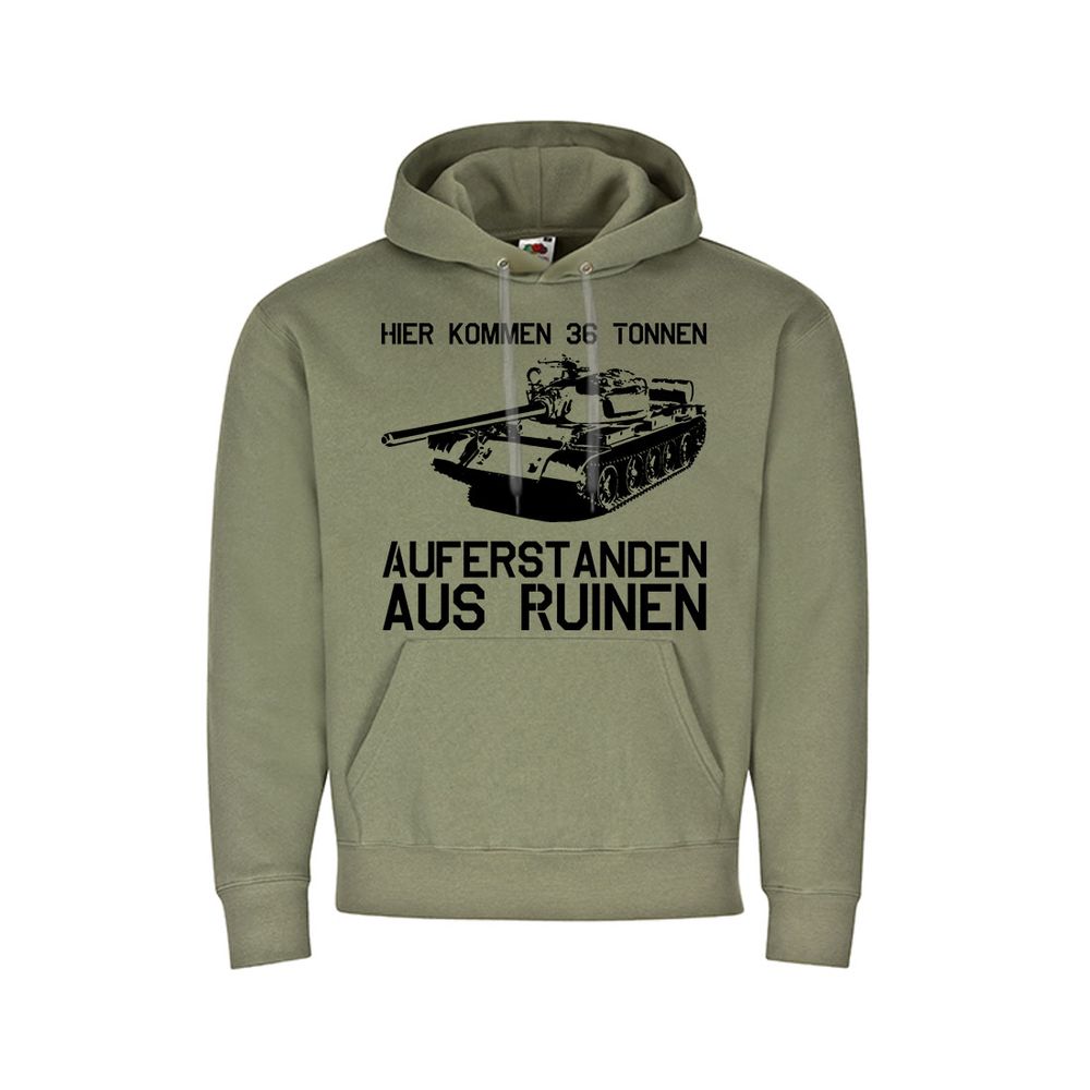 Hoodie NVA Hier kommen 36t Auferstanden aus Ruinen T55 DDR Pullover#32976