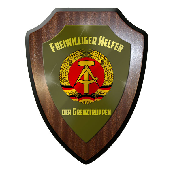 Wappenschild - Freiwilliger Helfer Grenztruppen DDR Republik NVA #10026