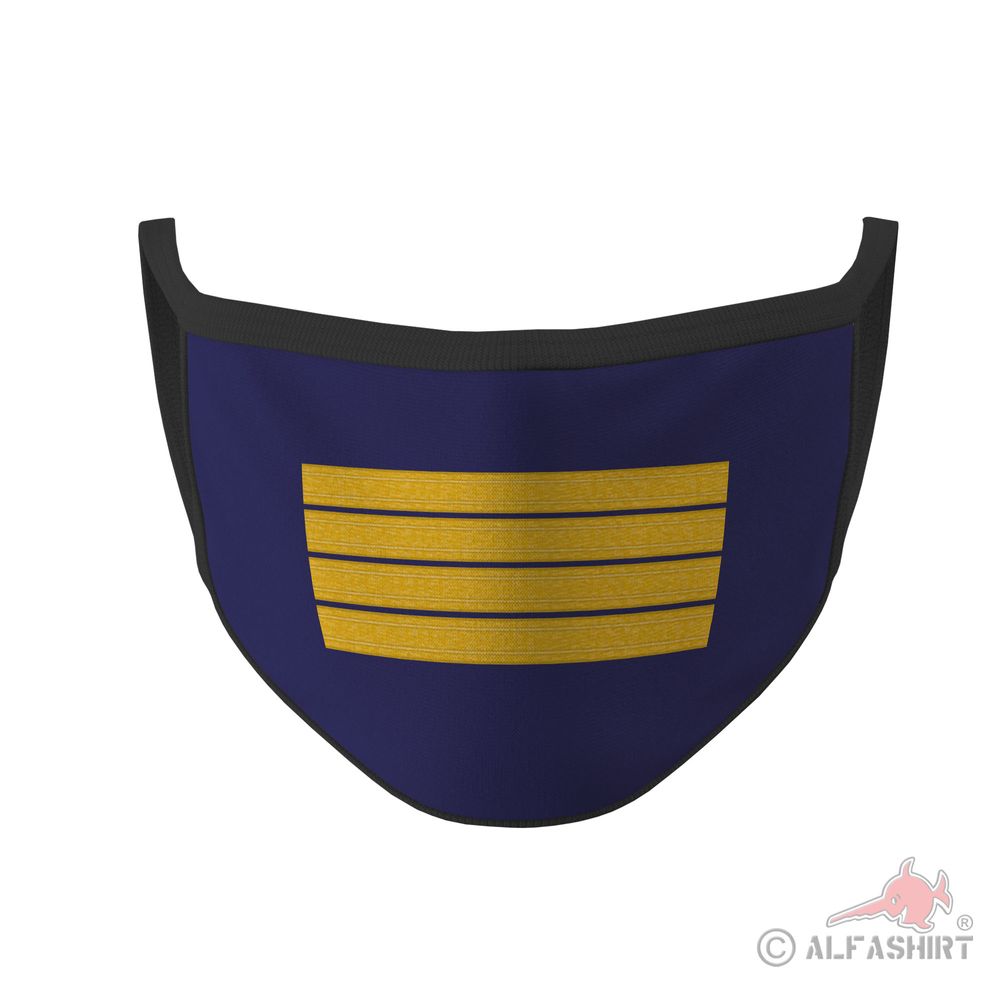 Mouth mask marine captain at sea frigate Bundeswehr epaulette # 36079