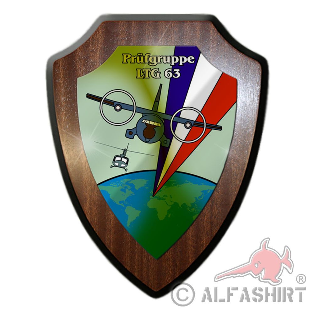 Heraldic shield Prüfgruppe LTG 63 Lufttransportgeschwader Geschwader Luftwaffe # 36076