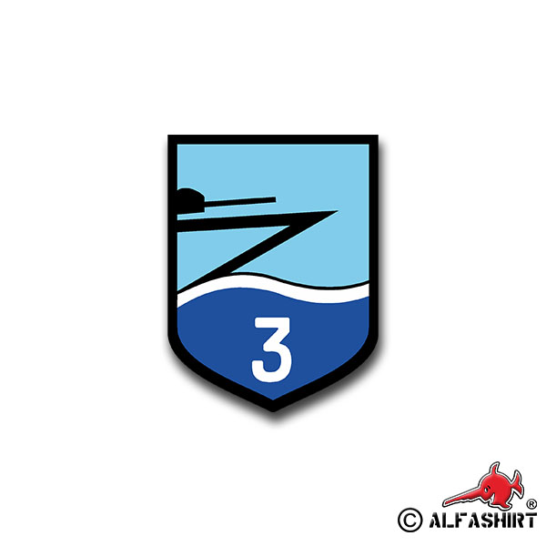 Sticker destroyer Z3 ship Germany military BRD 7x5cm A1443