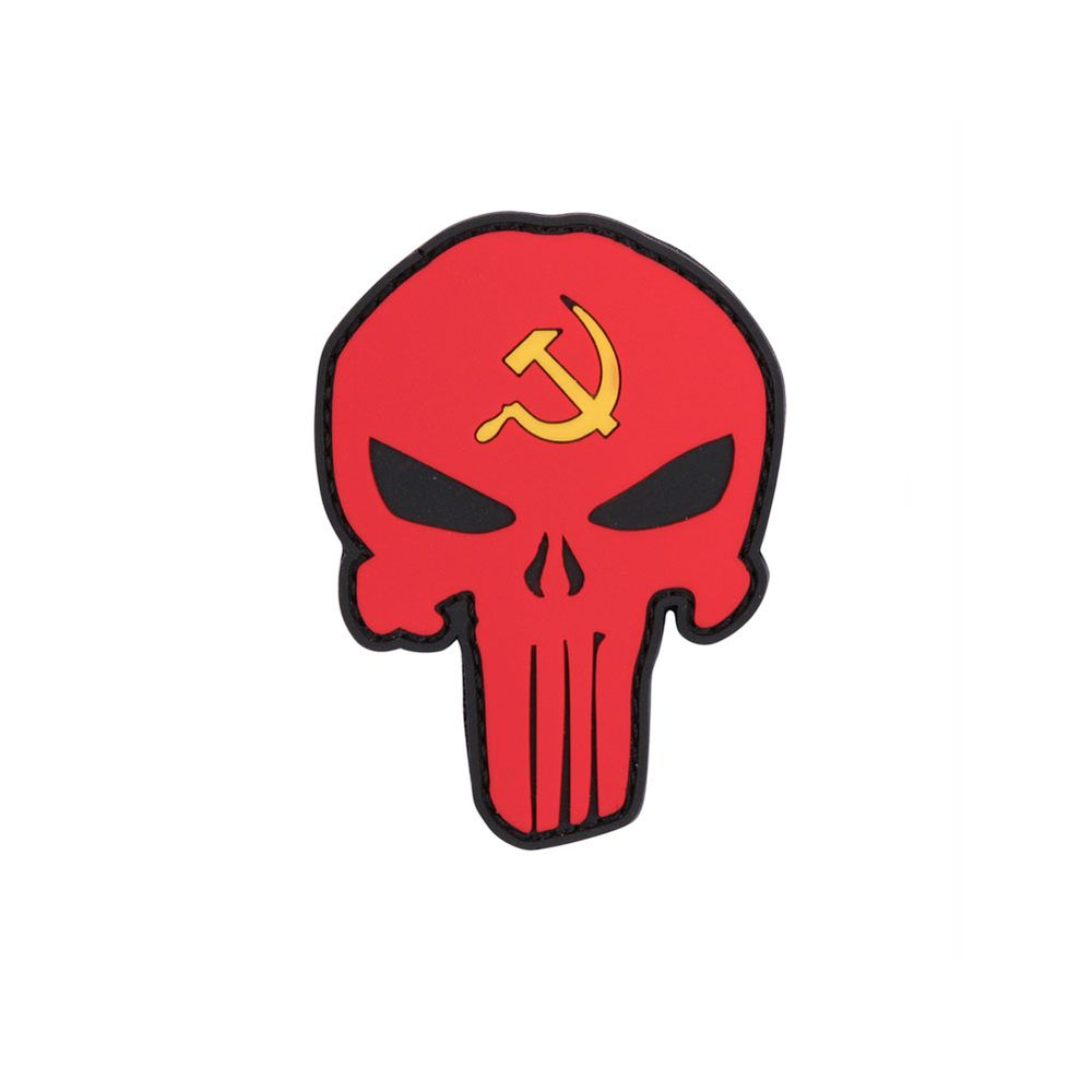 Punisher Russia Patch 3D Rubber Skull Tactical Badge 8x5cm #23274