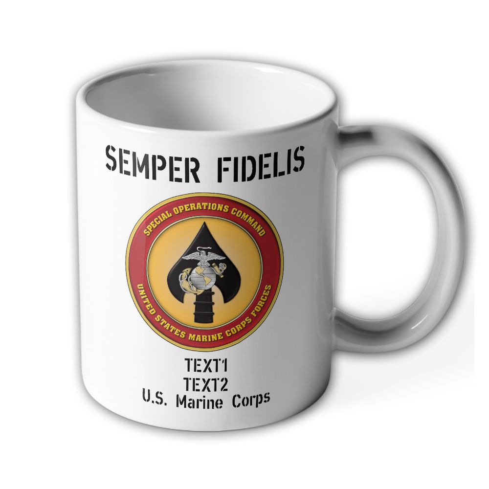 Mug personalized MARSOC US Marine Corps Forces Special Operations #43338