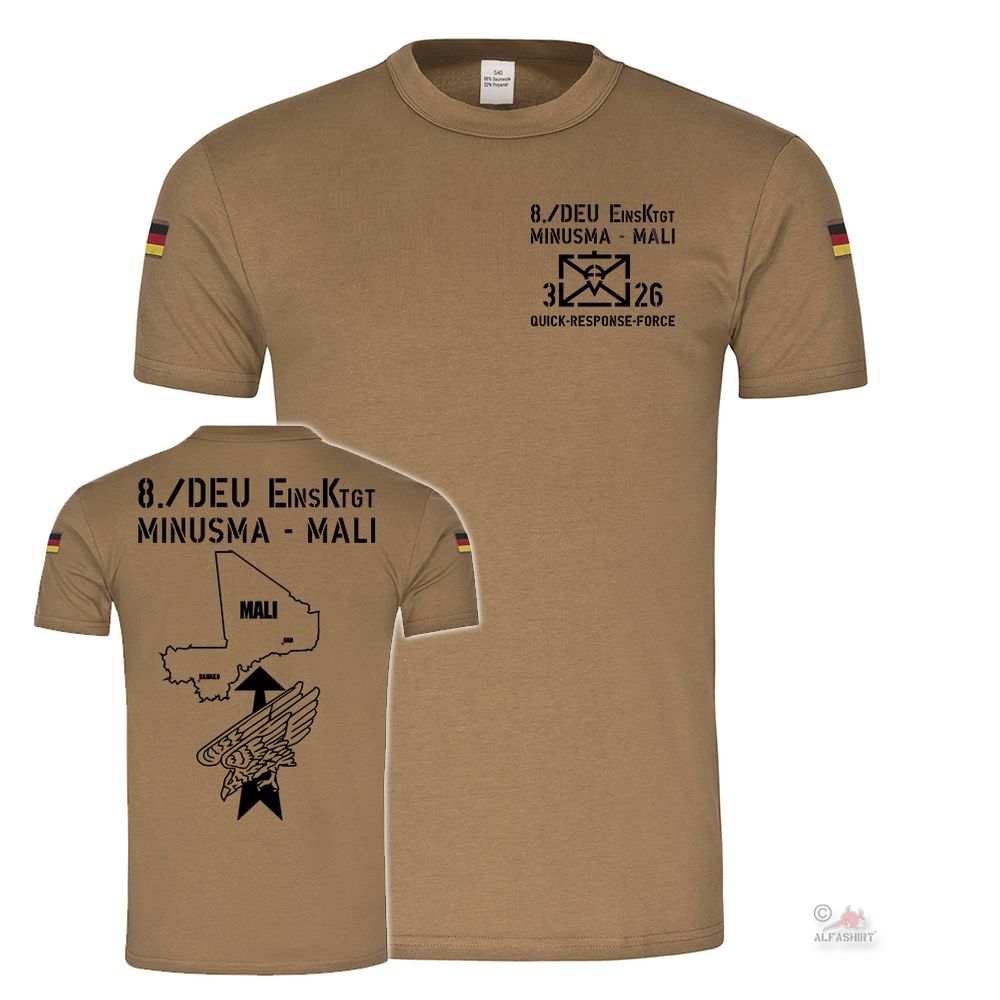 BW Tropen 8 DEU EinsKtgt Minusma Mali Einheit Truppe original Tropenshirt #25841