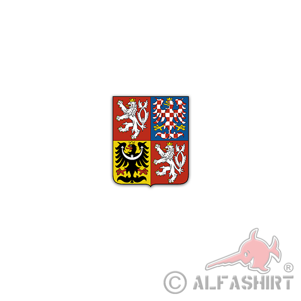 Aufkleber/Sticker Tschechische Republik Ceska Prag Binnenstaat 6x7cm A3131