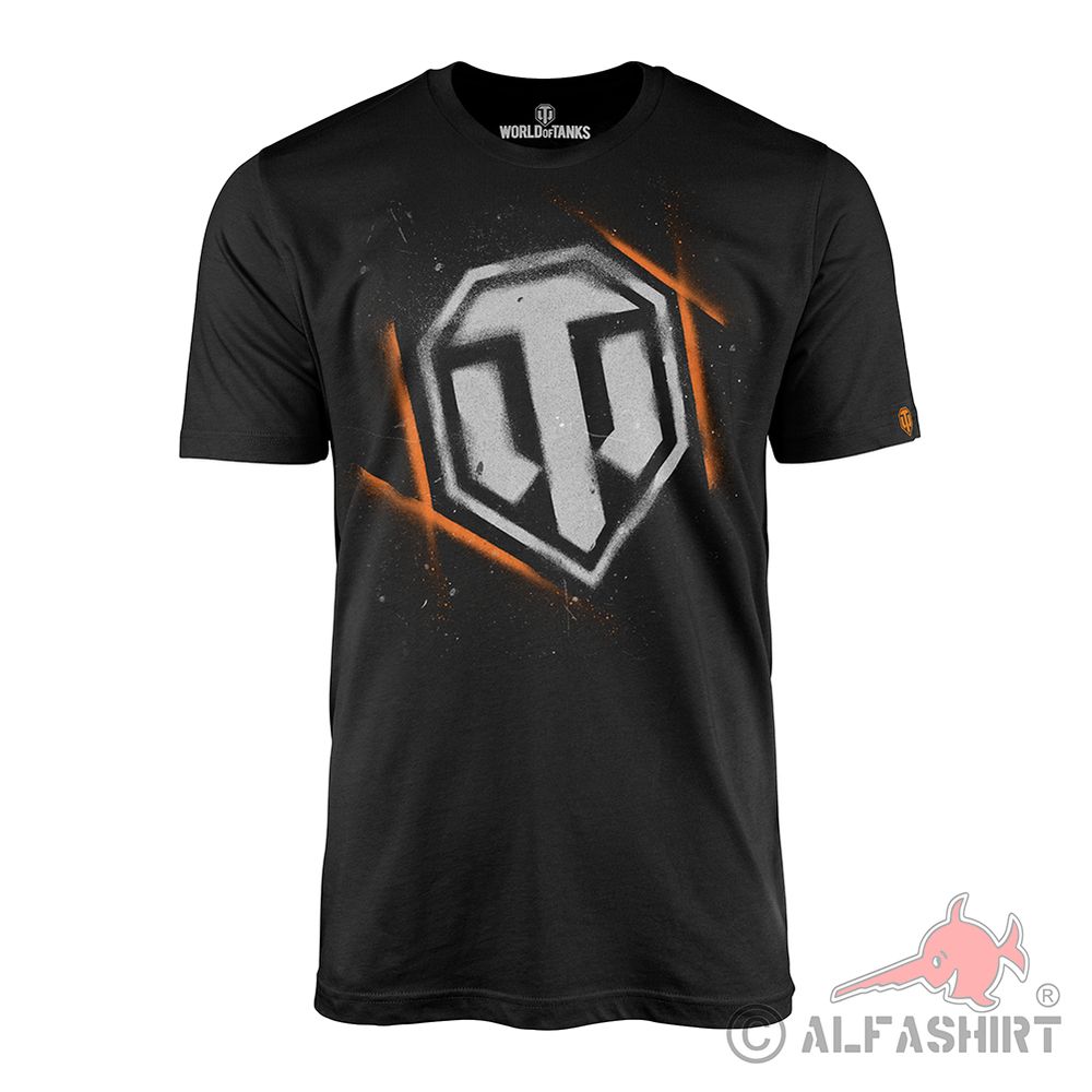 WOT World of Tanks Spray Logo Emblem Badge Tank Game T-Shirt #42009