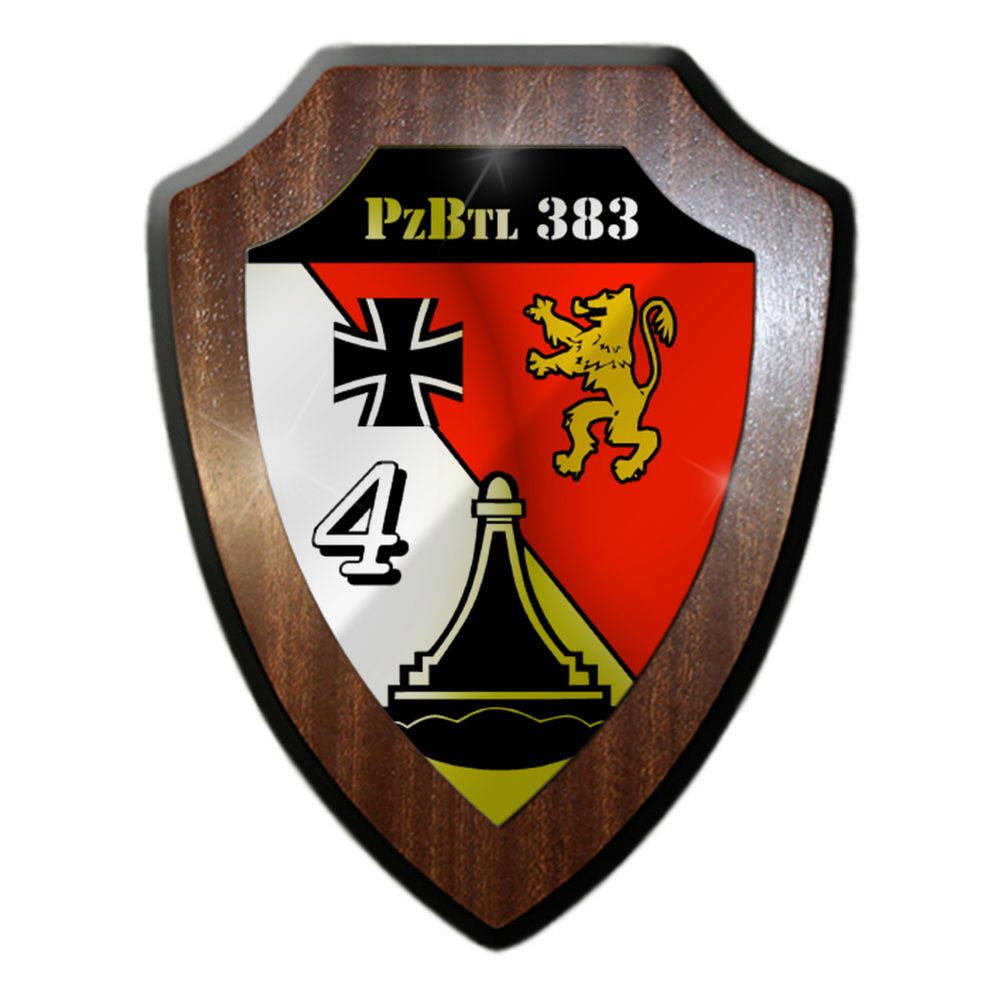 Heraldic shield 4 Panzer battalion 383 PzBtl 383 Bad Frankenhausen NVA # 32508