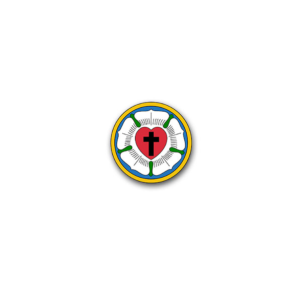 Aufkleber/Sticker Luftherrose evangelisch lutherische Kirche Martin 7x7cm A3121