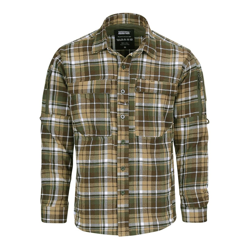 Contractor Shirt Tactical Airsoft Hunter Shirt Survival Flannel Bundeswehr # 32956