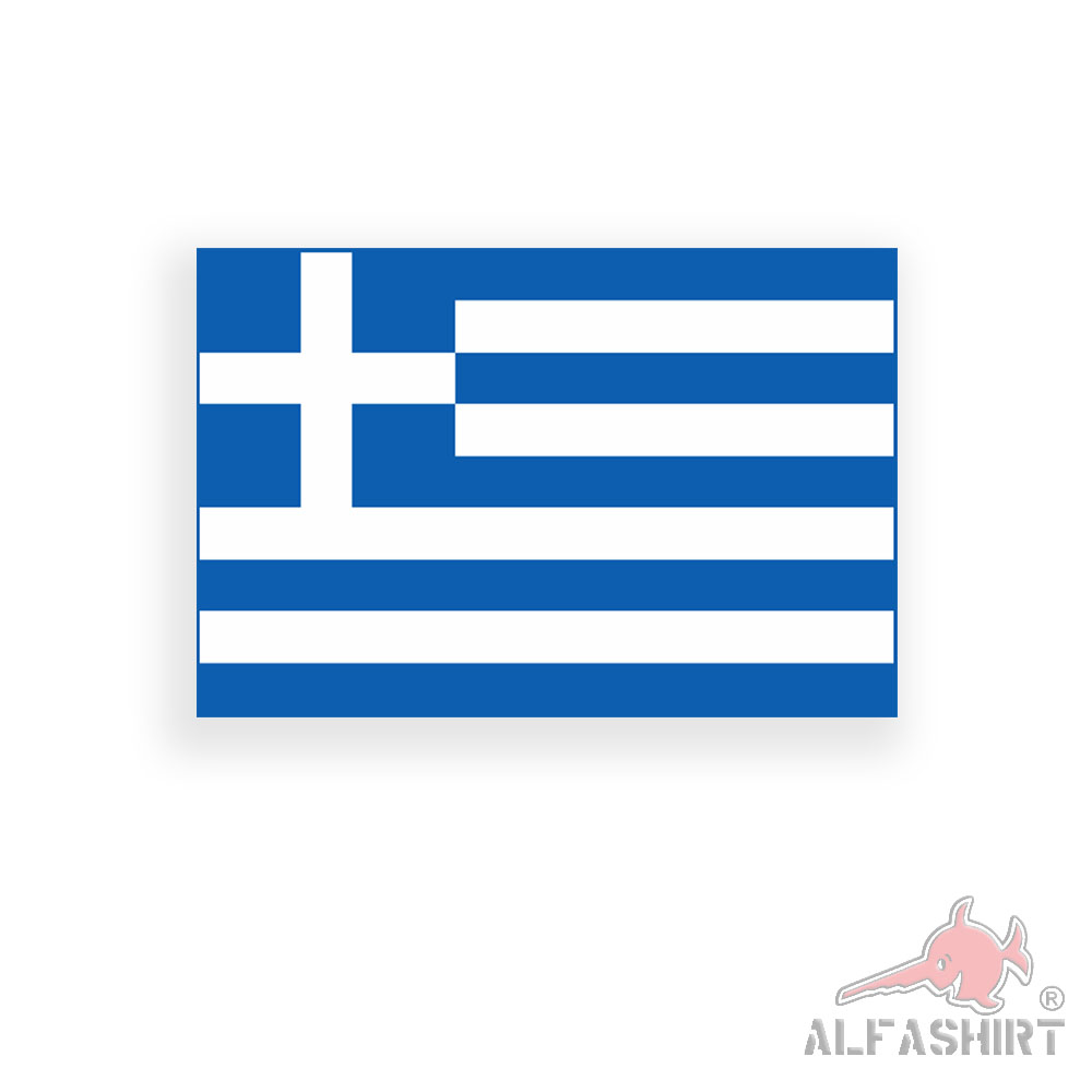 Aufkleber/Sticker Griechenland Fahne Greece Griechisch Athen Heimat 11x7cm A2939