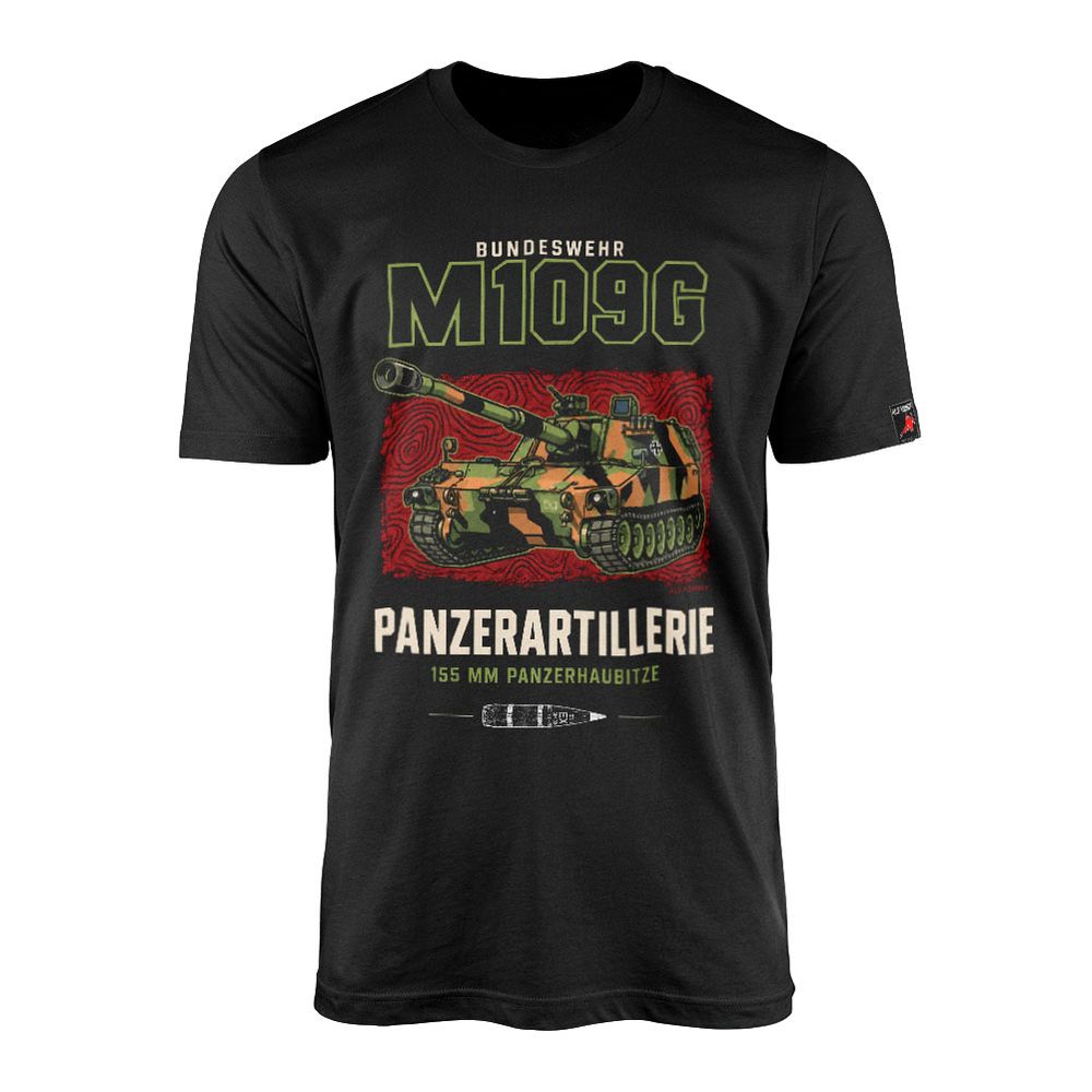 T-Shirt M109G Bundeswehr Panzerartillerie Bataillon Panzerhaubitze T Shirt #48026