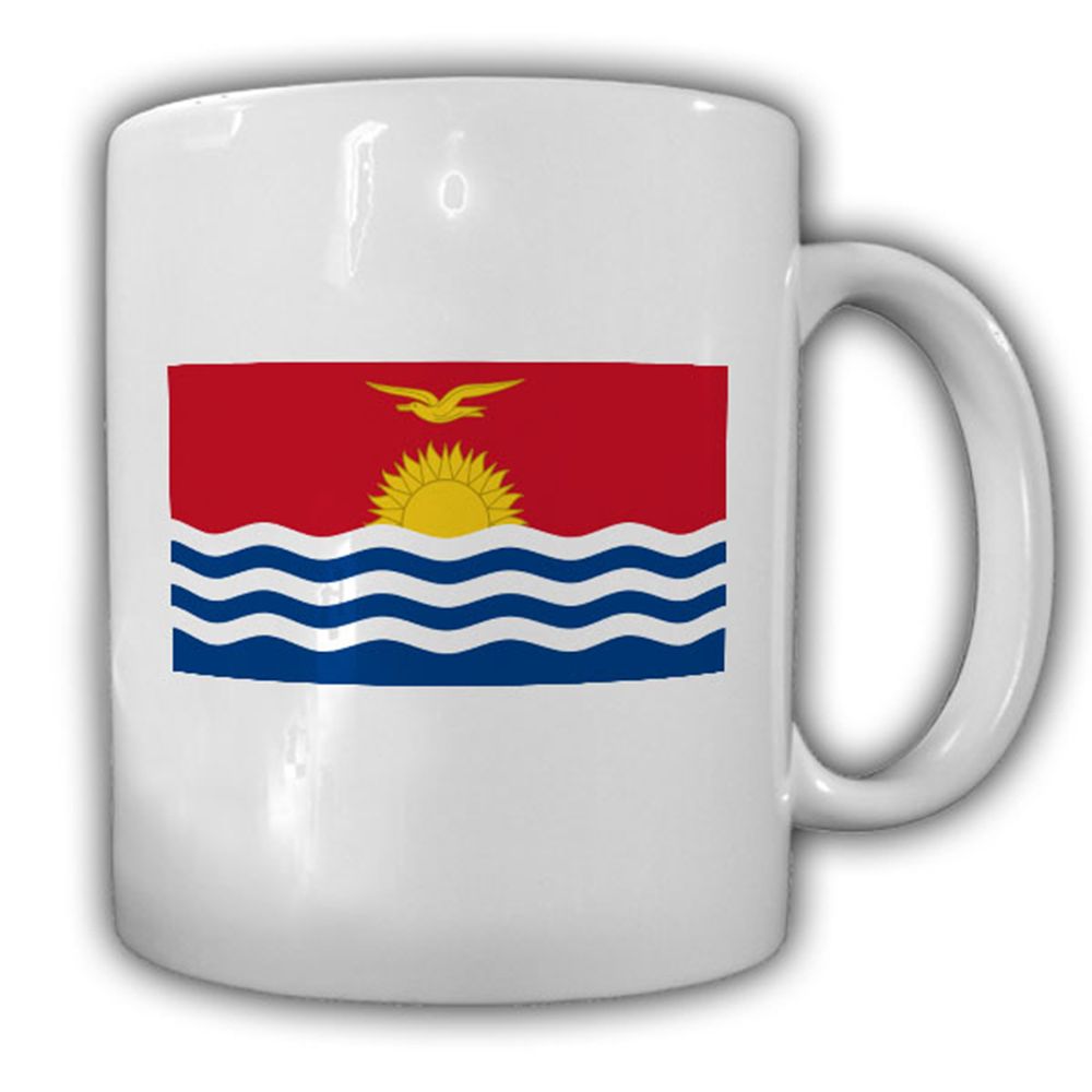 Fahne von Kiribati Republik Mikronesiens Polynesiens - Tasse #13642