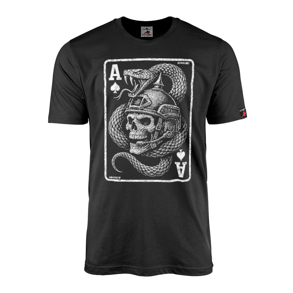 Ace of the German Ghosts Totenschädel Bundeswehr T-Shirt #46518