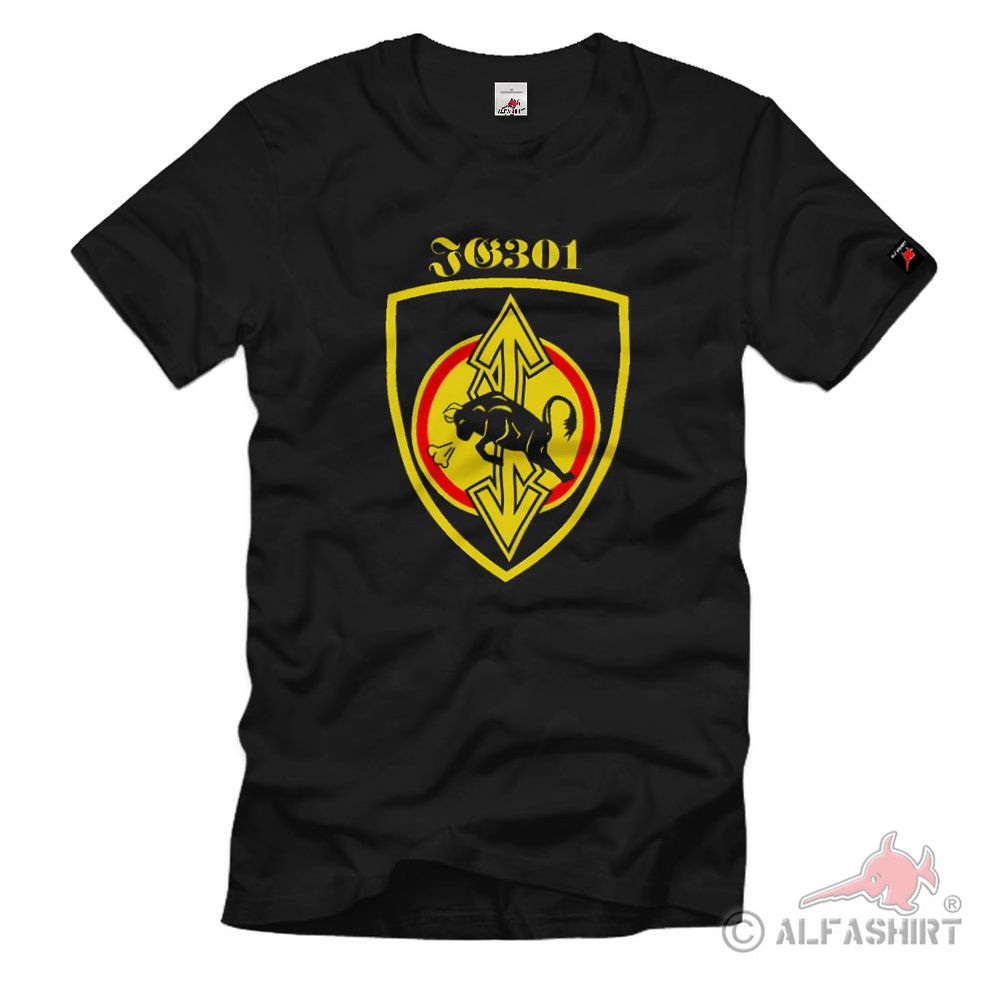 Jg301 Jagd Geschwader 301 WH Militär WK Einheit Wappen T Shirt #2405