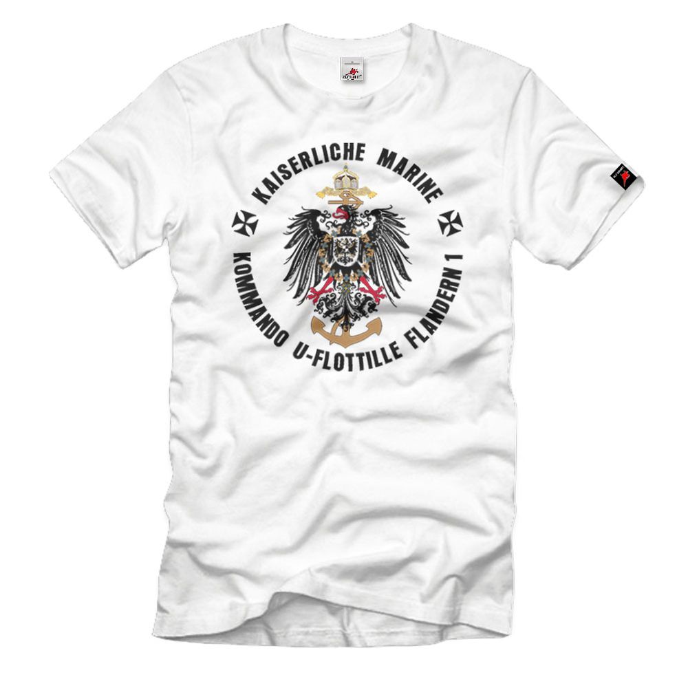 Kommando U-Flottille Flandern 1 Kaiserliche Marine U-Boot T-Shirt#1681