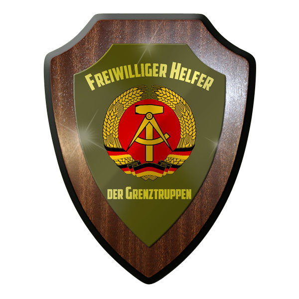 Wappenschild - Freiwilliger Helfer Grenztruppen DDR Republik NVA #10026 w
