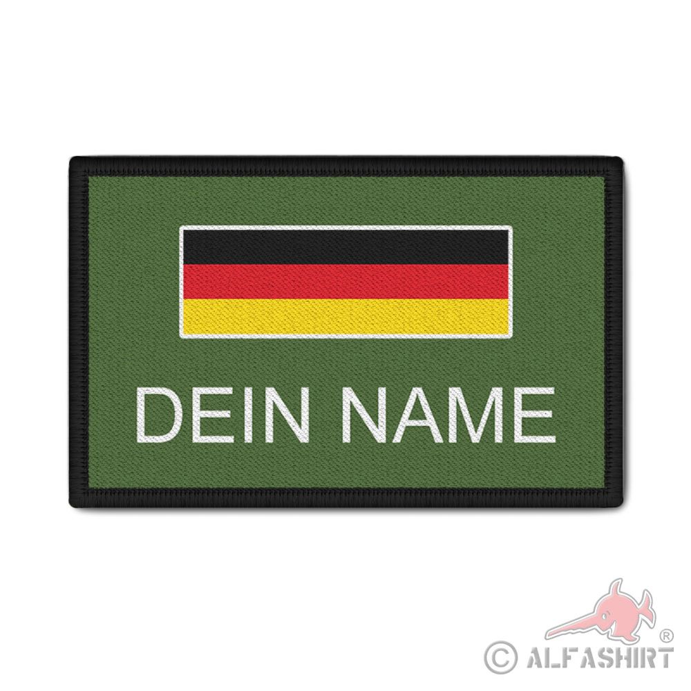 Rank Patch 9,8x6cm personalisiert Patch Flagge Deutschland GER DE Uniform #44453