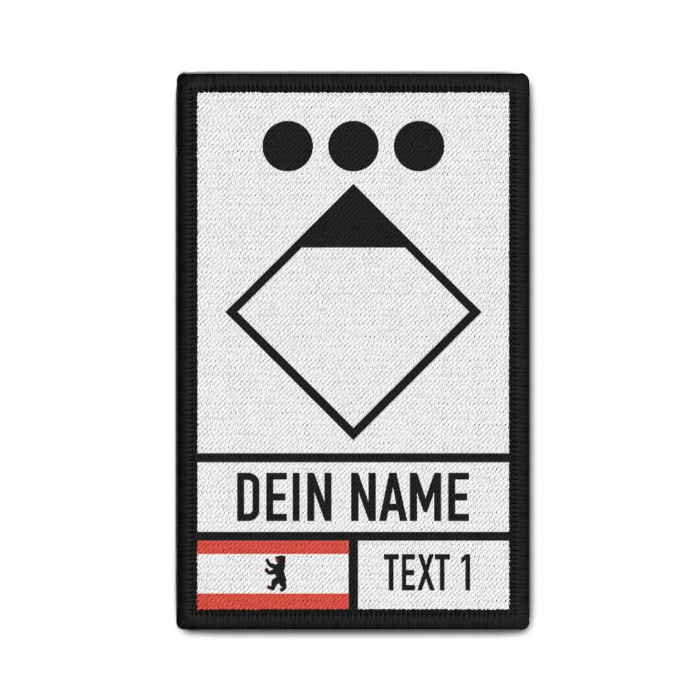 Rank Patch 9.8x6cm Platoon Leader ZF Tactical Symbol Fire Department #47289