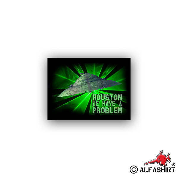 Sticker Haunebu III Housten we have a problem Myth 9x7cm A2006