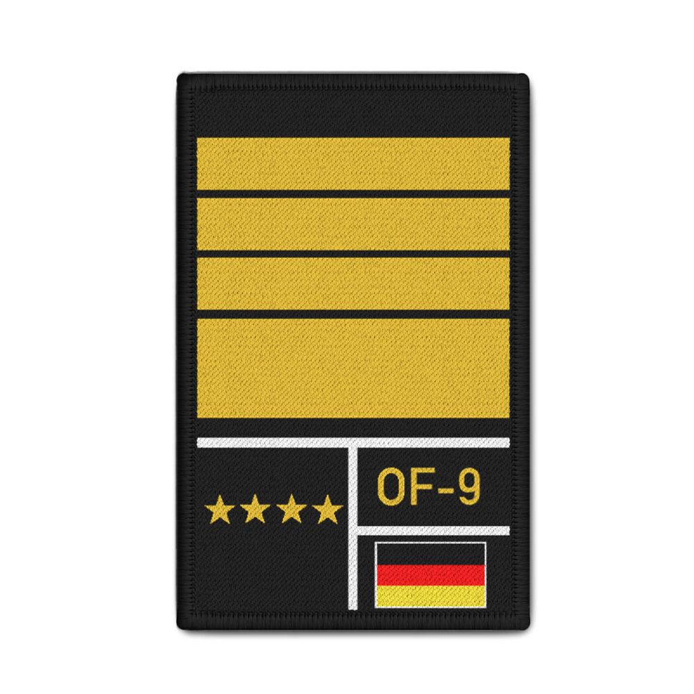 Rank Patch Bundeswehr Heer Luftwaffe Marine Schwarz #BW-Patch