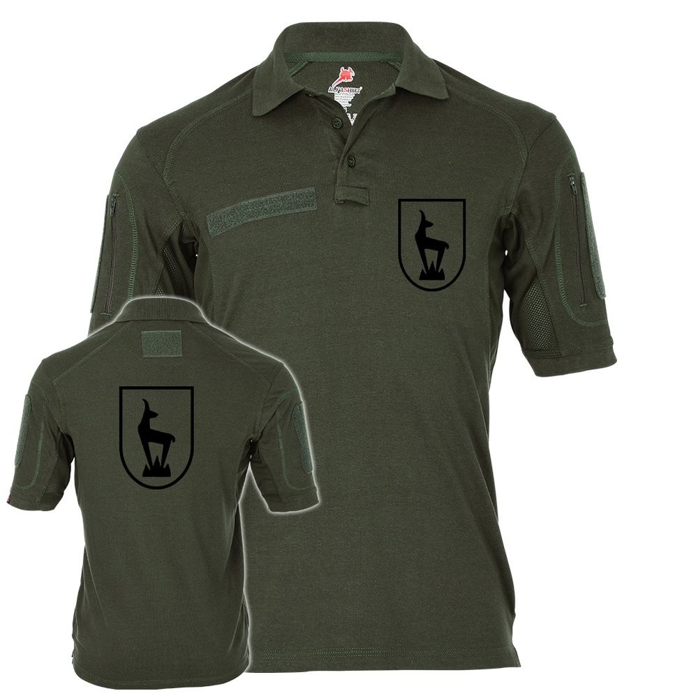 Tactical Poloshirt Alfa - Gebirgsjäger Gams Alpen BW Wappen Abzeichen #19312