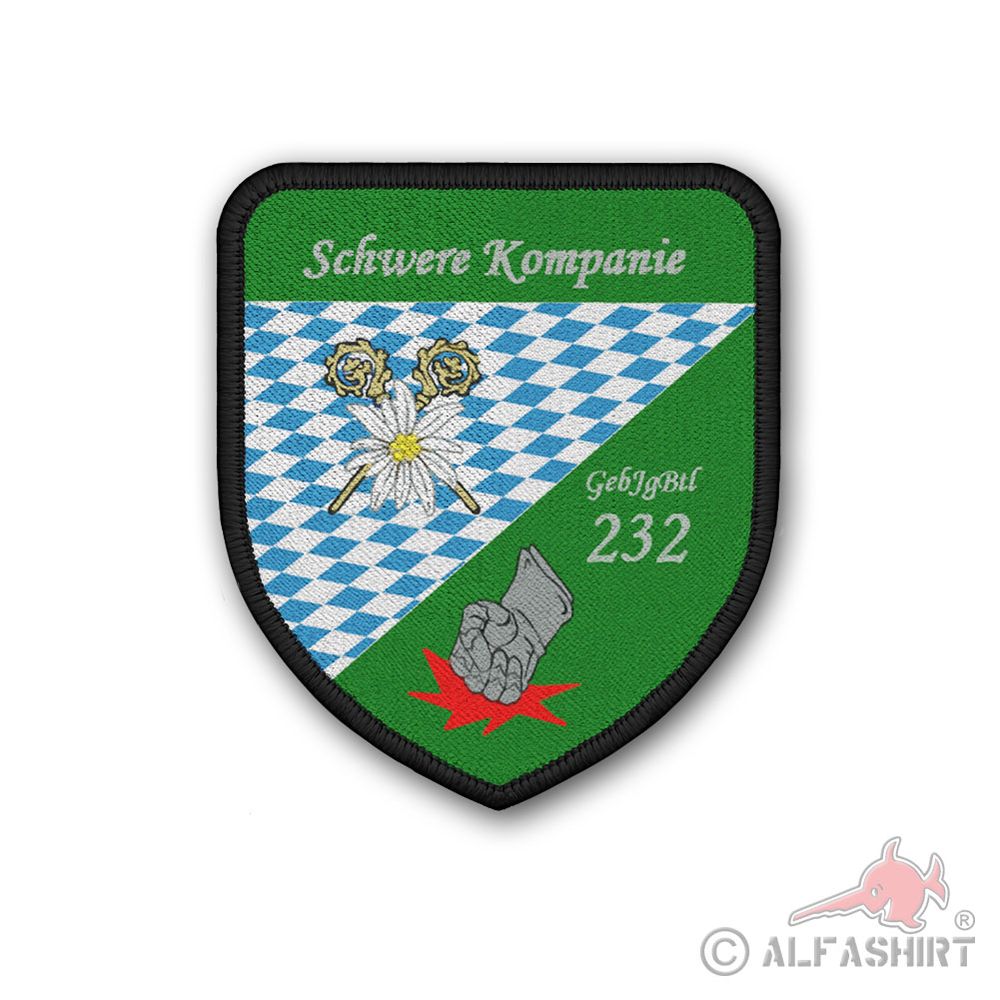 Patch Schwere Kompanie GebJgtl 232 Gebirgsjägerbrigade 23 Bischofswiesen #43344