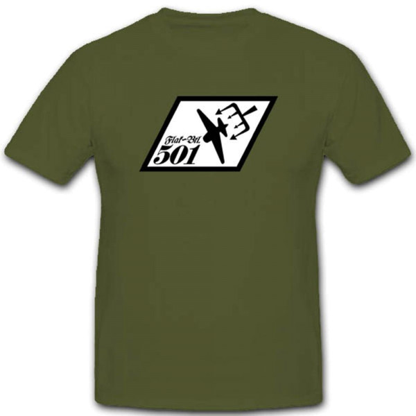 Wh Flakbtl501 Wk Militär Wappen Abzeichen Flugabwehrbataillon501- T Shirt #3279