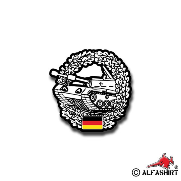 Sticker Badge Germany Beret 7x7cm A1420