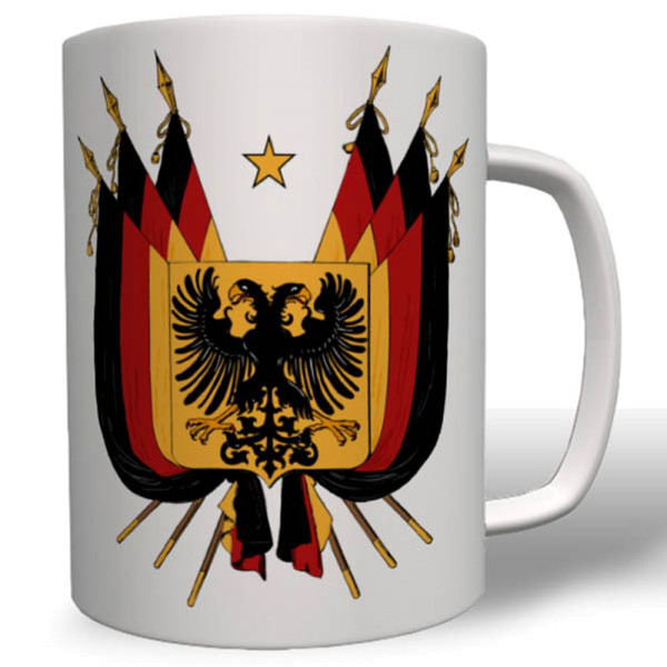 Deutschland Flagge Fahne Land BRD Schwarz Rot Gold Tasse # 16588