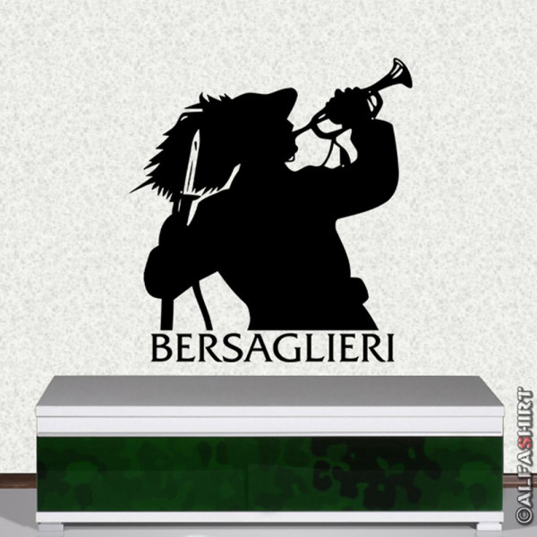 Bersaglieri italienische Gebirgsjäger Italia (45 x 42cm, ) - Wandtattoo #6035