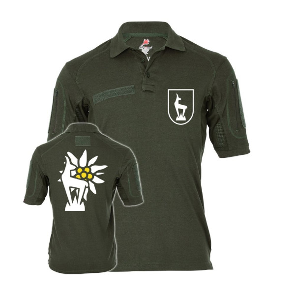 Tactical Polo Horrido the Gams Mountaineer Capricorn Edelweiss Crest # 31672