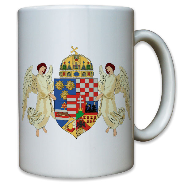 Ungarn historisches Wappen historisch 1915 - Tasse Kaffee Becher #11489