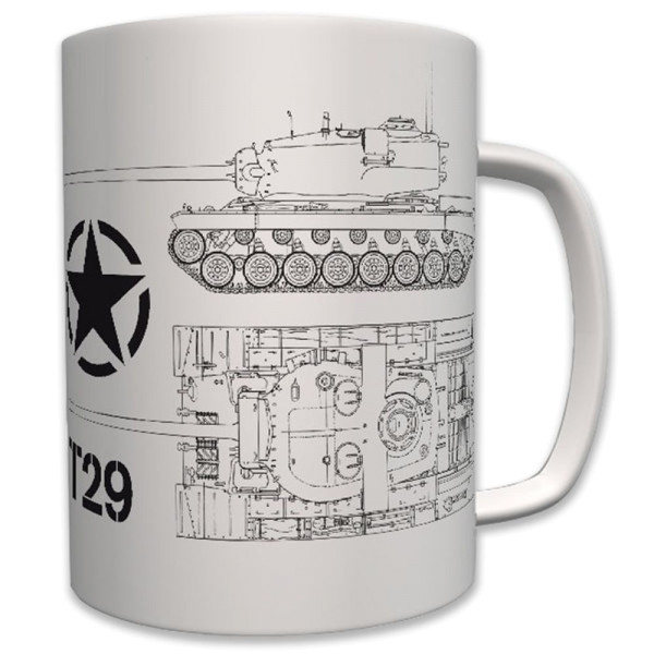 T29 US Panzer Tank US Army USA - Tasse Becher Kaffee #6236
