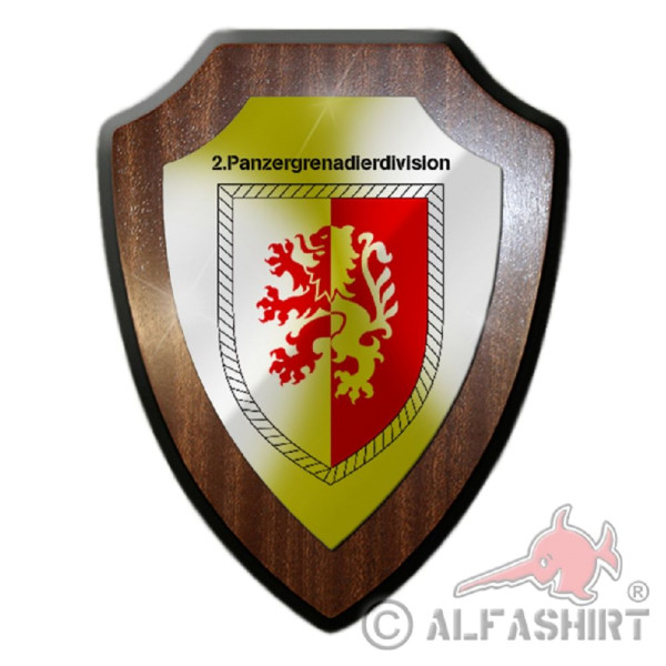2 Panzergrenadierdivision PzGrenDiv Heer Deutschland Wappenschild #19816