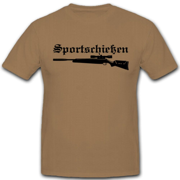 Sportschützen Schild Pistole Gewehr Waffen - T Shirt #4276