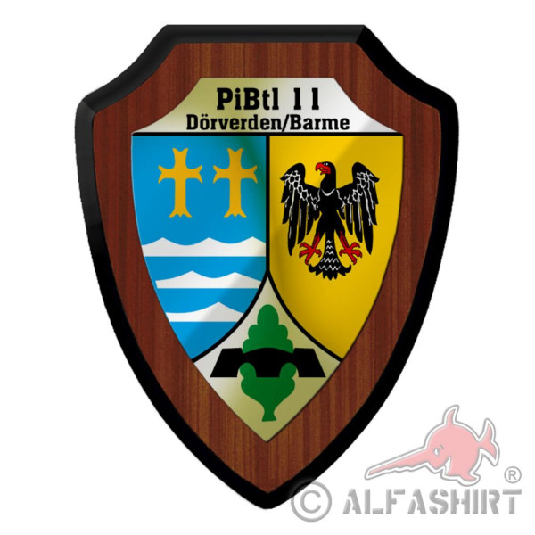 Coat of arms PiBtl 11 Pioneer Battalion Dörverden Fuchs Barme Bundeswehr #40208