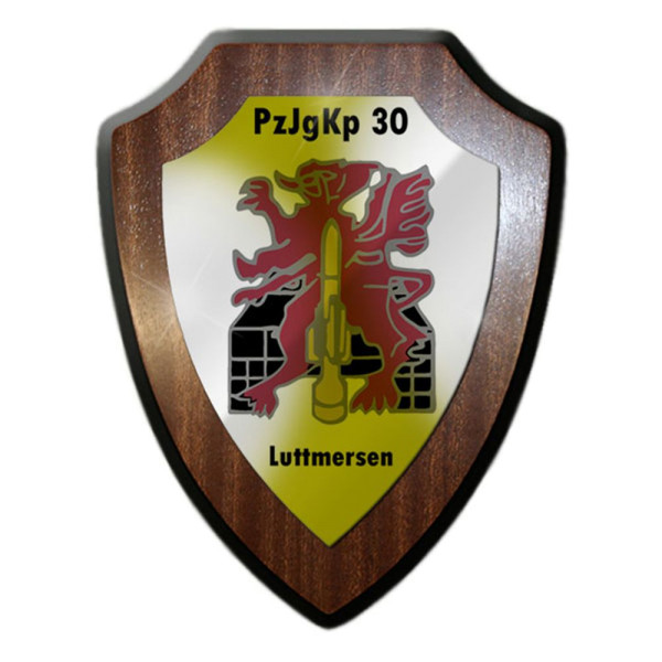 Wappenschild PzJgKp 30 Panzerjägerkompanie 30 Panzer Bw Abzeichen Wappen #13165