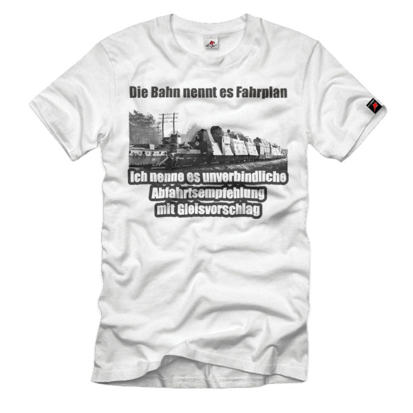 The train timetable non-binding departure recommendation Track proposal T-shirt # 34634