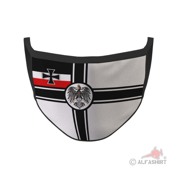 Mundmaske Kaiserliche Reichskriegsflagge Kaiserreich Wilhem Friedrich #35635
