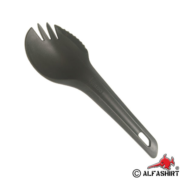 Survival Silverware Spork Wildo Olive Knife Fork Spoon 3in1 Harness BW # 015925
