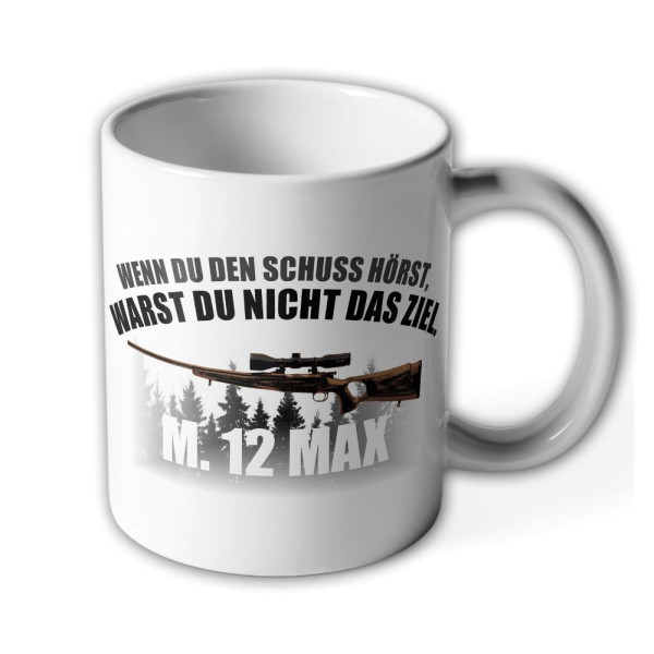 Tasse M 12 Max Repetier-Büchse Jäger Gewehr Buchen-Schichtholzschaft #36134